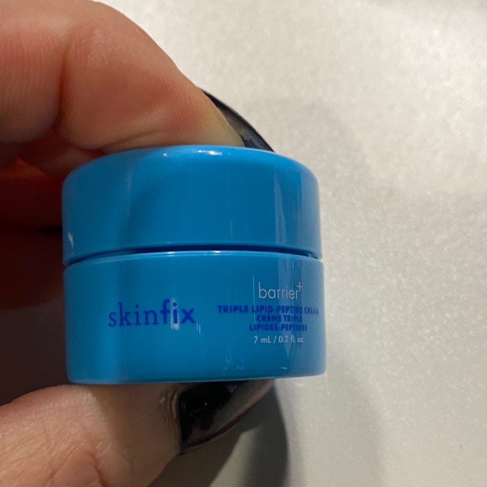 💗5 For $25-Skinfix Moisturizer Jar - Bright Blue triple lipid peptide mini size